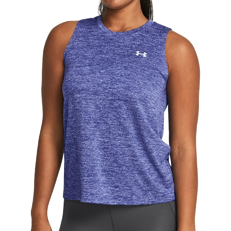 Men’s short-sleeve quip tops-Under Armour Tech Twist Womens Training Vest Tank Top - Purple