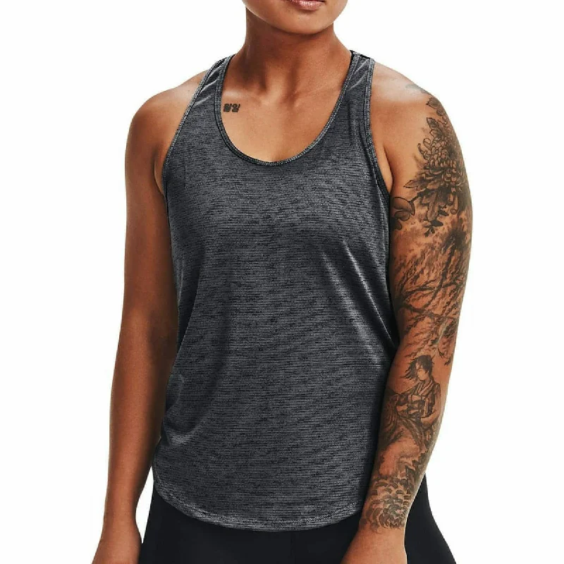 Men’s short-sleeve jut tops-Under Armour Tech Vent Womens Training Vest Tank Top - Black