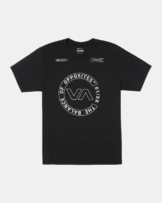 Men’s short-sleeve lagoon tops-VA Baseline Tee - Black