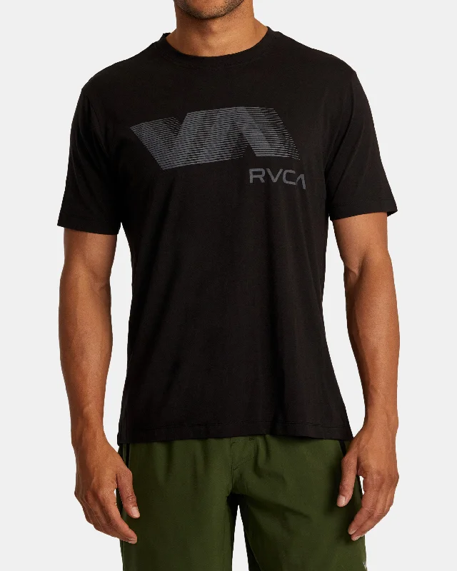 Men’s short-sleeve zest shirts-VA RVCA Blur Tee - Black 2