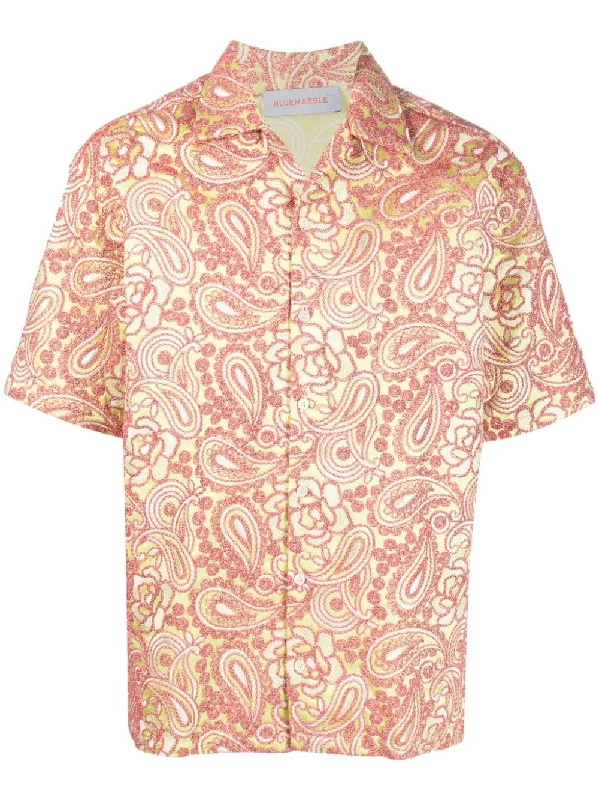 Men's stylish petal shirts-Bluemarble Men's Shirts