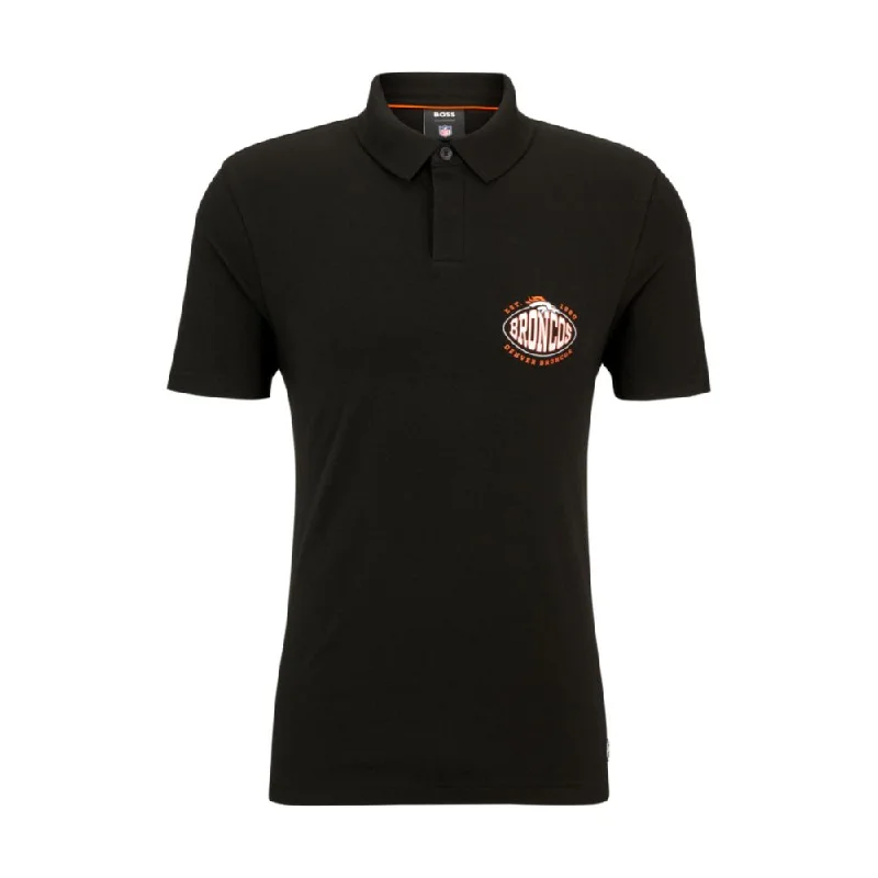 Men’s short-sleeve xylem tees-BOSS x NFL cotton-piqu polo shirt with collaborative branding