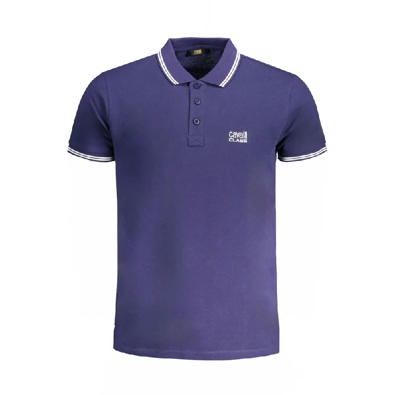 Men’s short-sleeve reef tops-Cavalli Class  Cotton Polo Men's Shirt