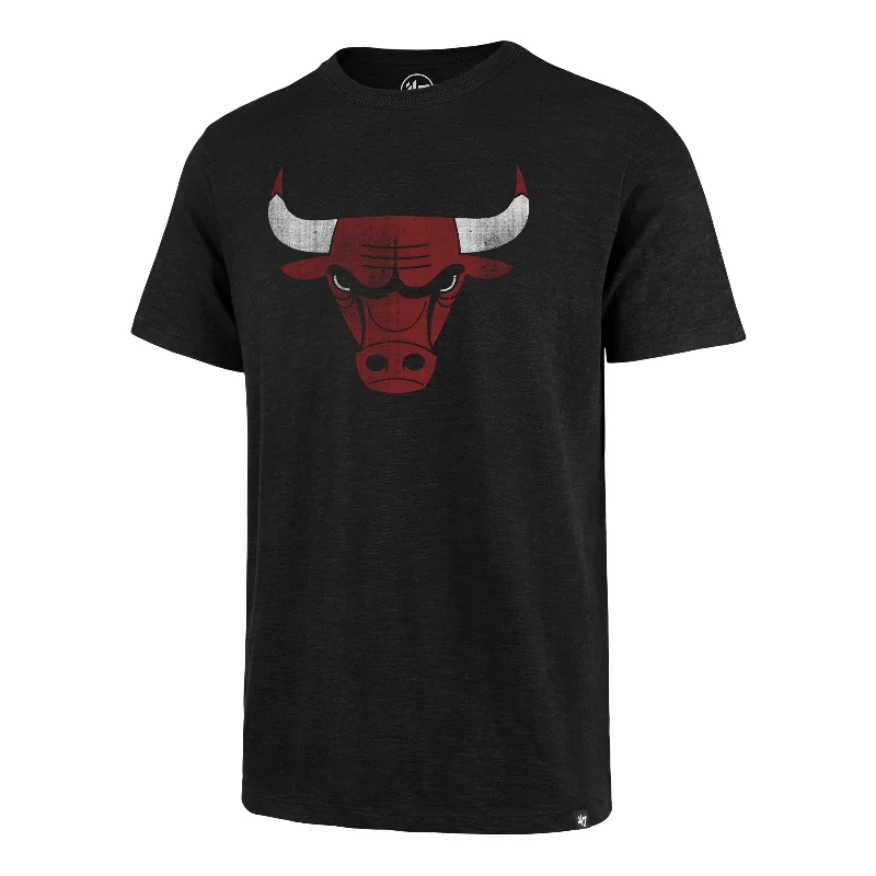 Men’s short-sleeve notch tops-CHICAGO BULLS GRIT '47 SCRUM TEE