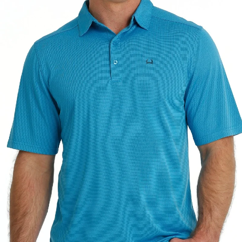 Men’s short-sleeve lode tees-Cinch Men's Arenaflex Short Sleeve Polo in Blue