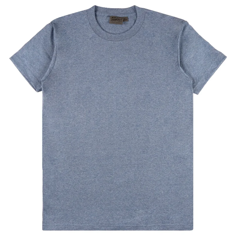 Men’s short-sleeve xylem tees-Circular Knit T-Shirt (Heather Blue)