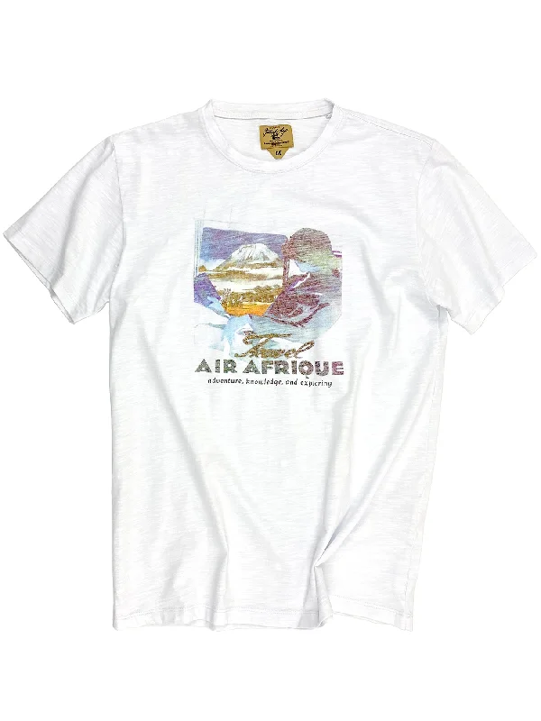 Men’s short-sleeve ledge shirts-Air Afrique T 5452