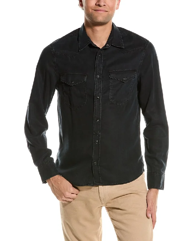 Men's rugged thicket shirts-Current/Elliott Classic Western Shirt