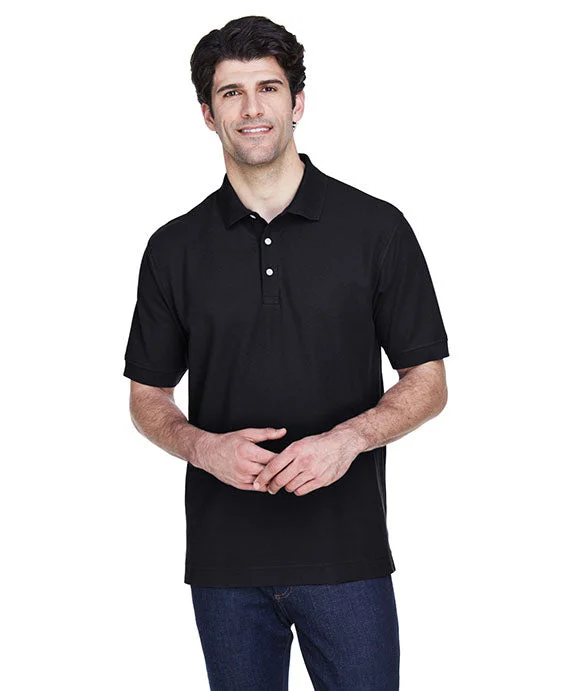 Men’s short-sleeve crag polos-D100 - Devon & Jones Mens Pima Piqué Short-Sleeve Polo Shirt