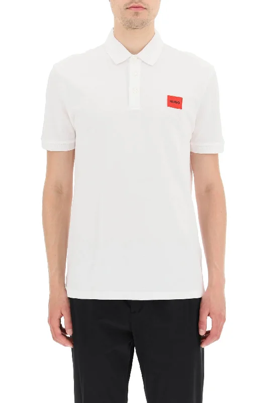 Men’s short-sleeve yowl tops-Hugo Dereso Slim Fit Polo Shirt