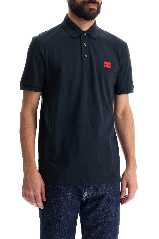 Men’s short-sleeve acre tops-Hugo Polo Shirt With Logo Label