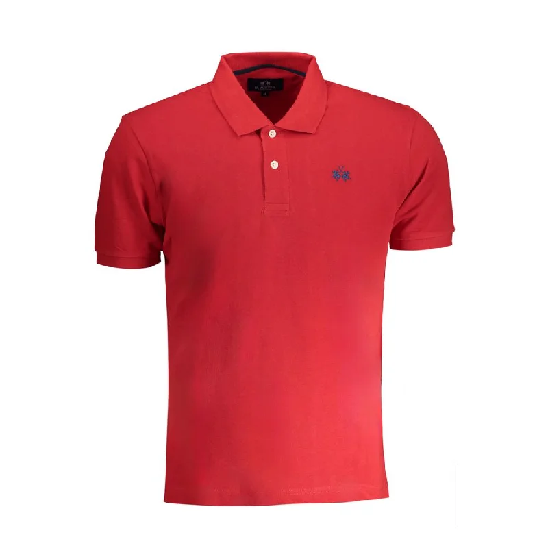 Men’s short-sleeve zinc shirts-La Martina  Cotton Polo Men's Shirt