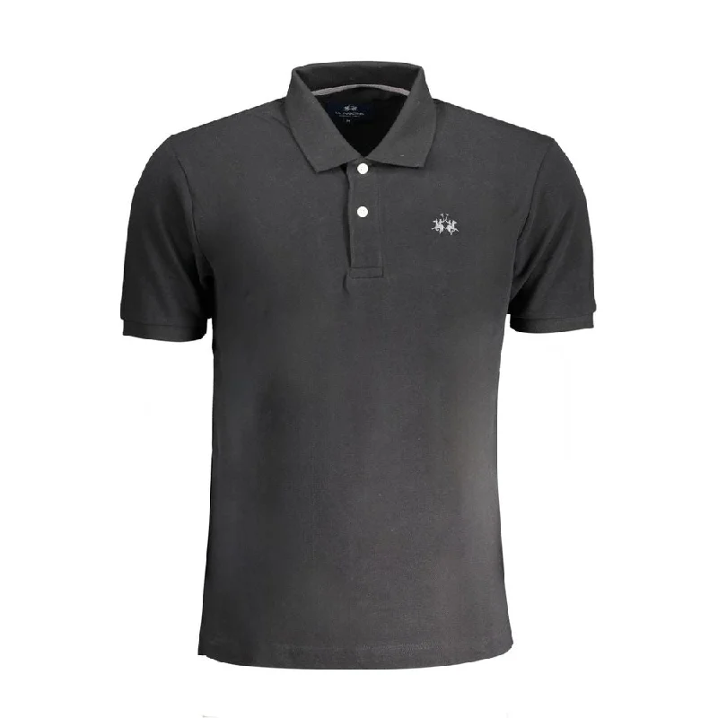 Men’s short-sleeve lagoon tops-La Martina  Cotton Polo Men's Shirt