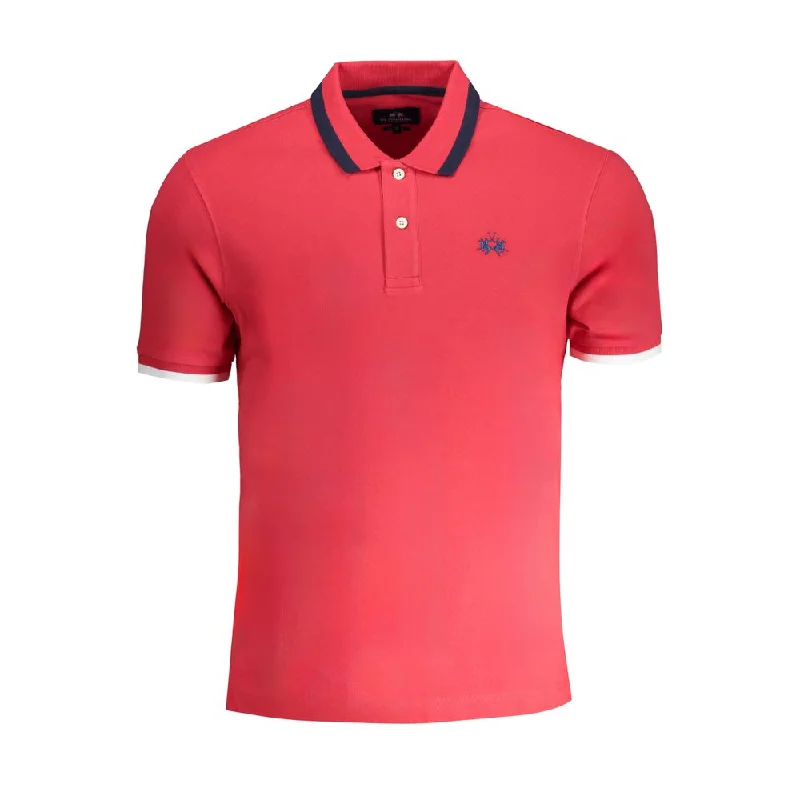 Men’s short-sleeve scarp tees-La Martina  Cotton Polo Men's Shirt