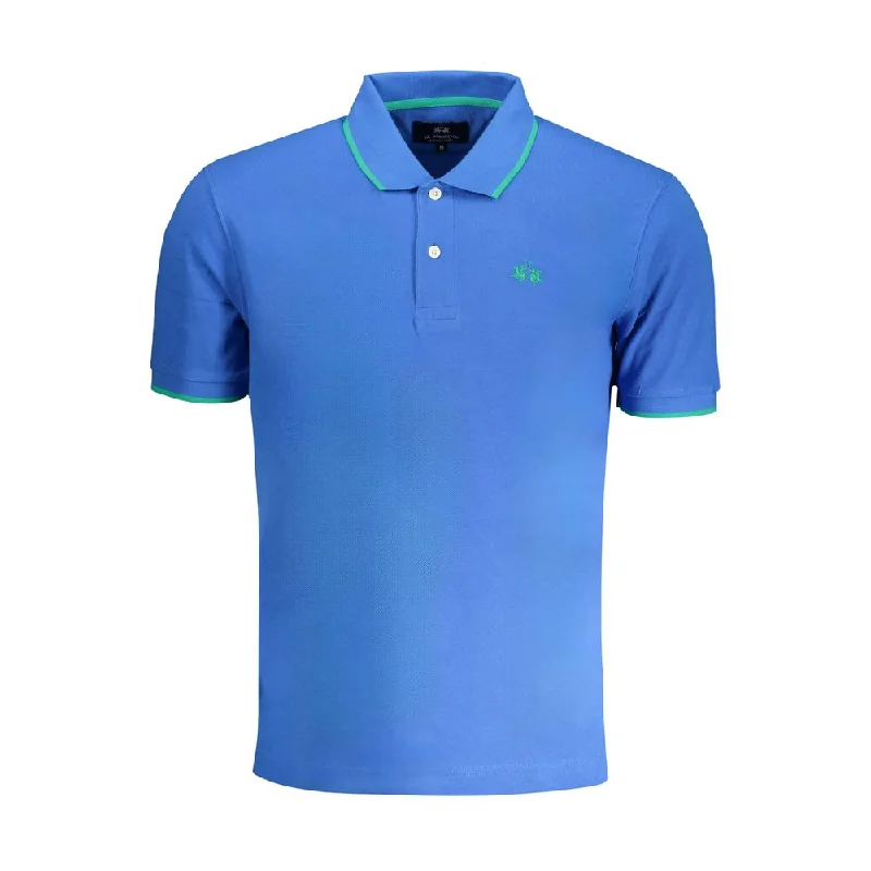 Men’s short-sleeve ridge polos-La Martina  Cotton Polo Men's Shirt