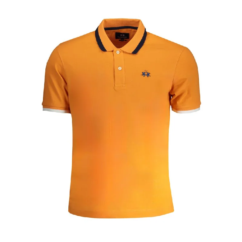 Men’s short-sleeve wold tops-La Martina  Cotton Polo Men's Shirt