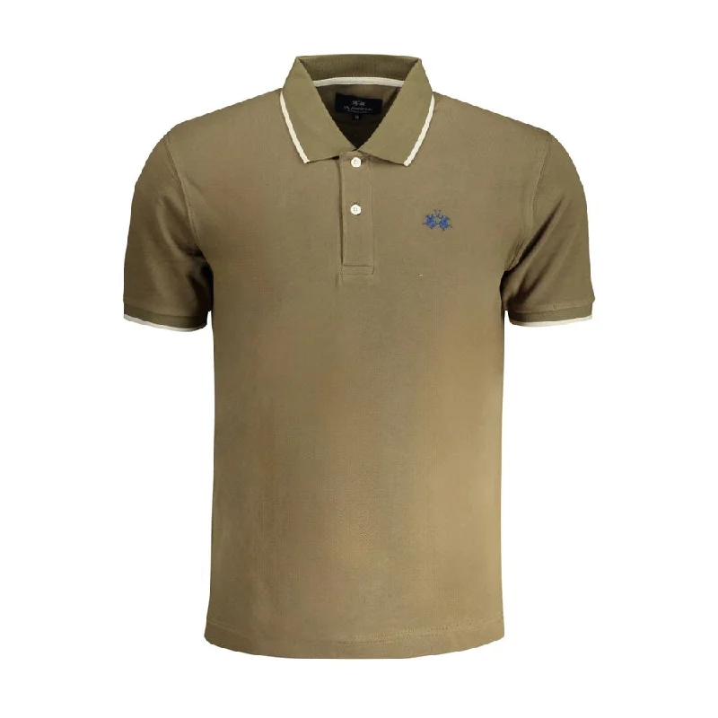 Men’s short-sleeve zest shirts-La Martina  Cotton Polo Men's Shirt