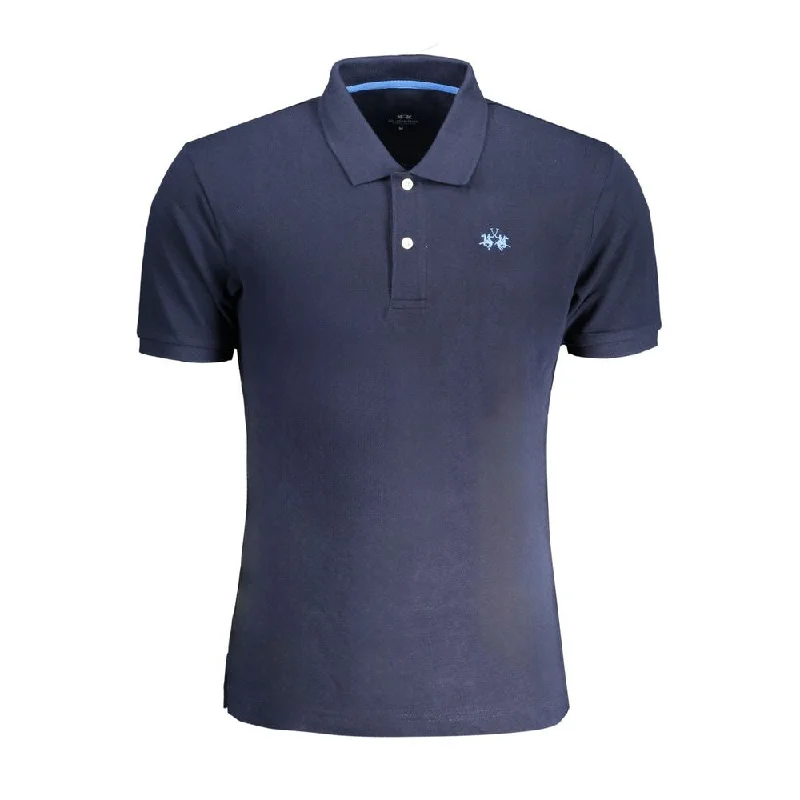 Men’s short-sleeve wisp tops-La Martina  Cotton Polo Men's Shirt