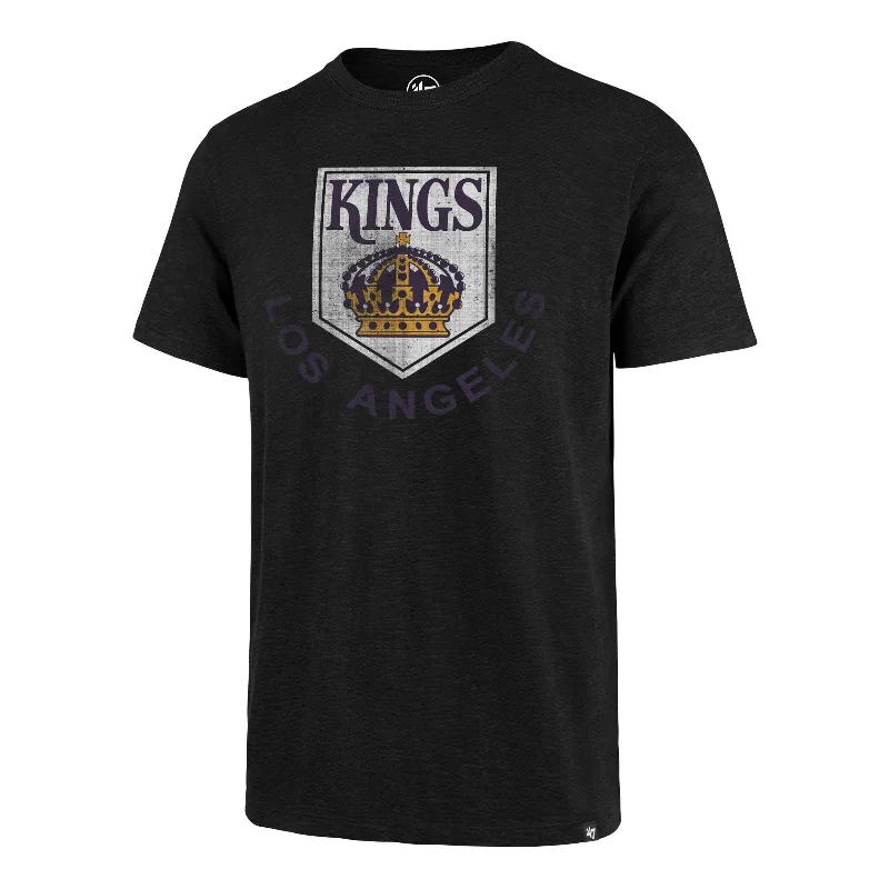 Men’s short-sleeve islet tops-LOS ANGELES KINGS VINTAGE GRIT '47 SCRUM TEE