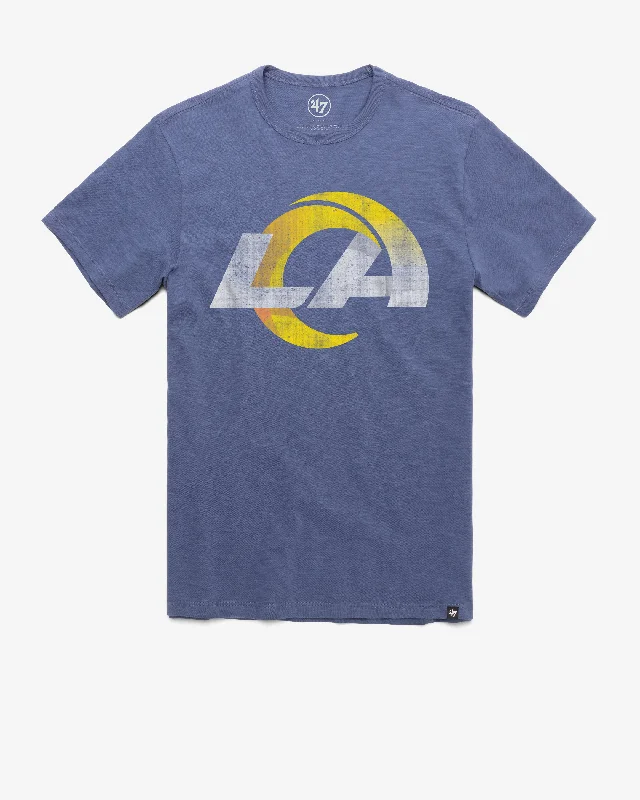 Men’s short-sleeve zephyr tees-LOS ANGELES RAMS GRIT '47 SCRUM TEE