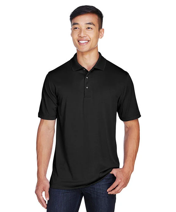 Men’s short-sleeve willow shirts-M345 - Harriton Mens Advantage Snag Protection Plus IL Snap Placket Polo Shirt