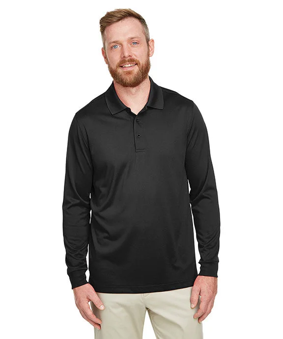 Men’s short-sleeve knoll shirts-M348L - Harriton Mens Advantage Snag Protection Plus IL Long Sleeve Polo Shirt