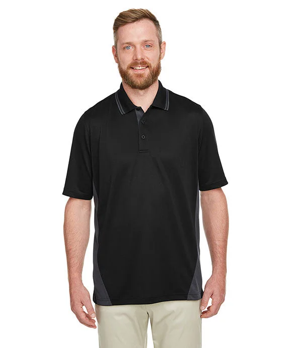 Men’s short-sleeve hock shirts-M386 - Harriton Mens Flash Snag Protection Plus IL Colorblock Polo Shirt