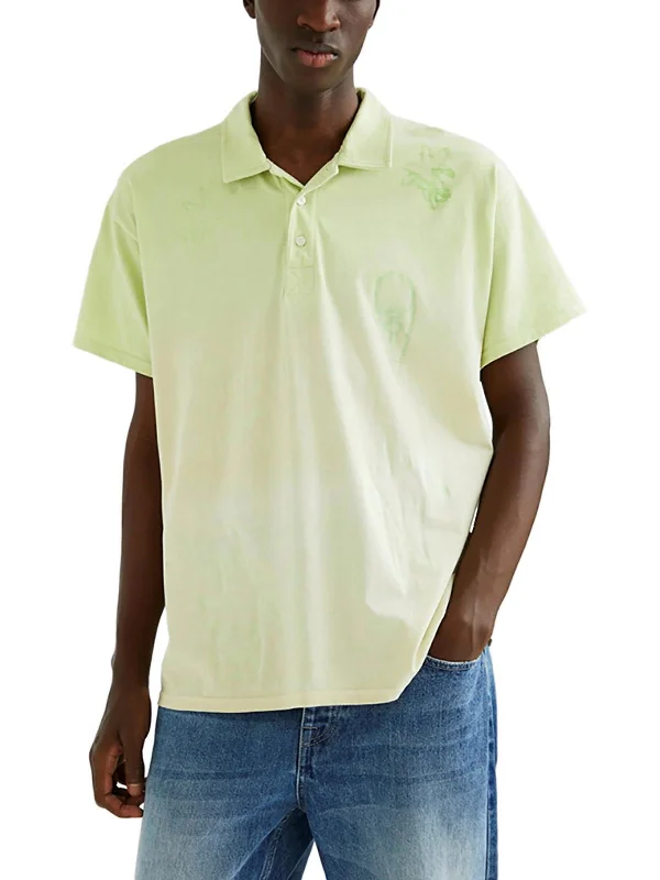 Men’s short-sleeve tidewater tops-Mens Collar Short Sleeve Polo