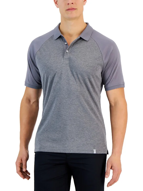 Men’s short-sleeve willow shirts-Mens Collared Stretch Polo