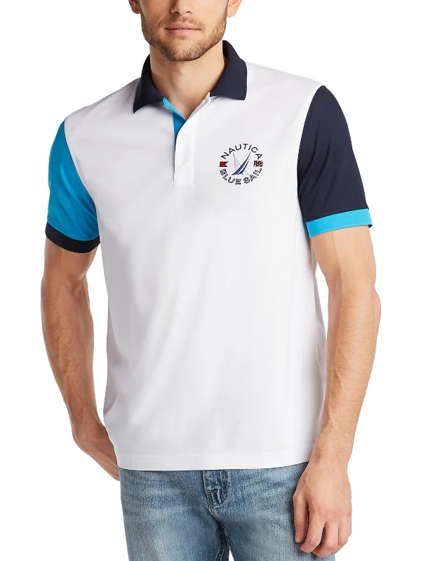 Men’s short-sleeve peak polos-Mens Golf Short Sleeves Polo