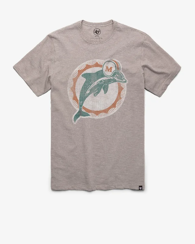 Men’s short-sleeve fjord tops-MIAMI DOLPHINS HISTORIC GRIT '47 SCRUM TEE