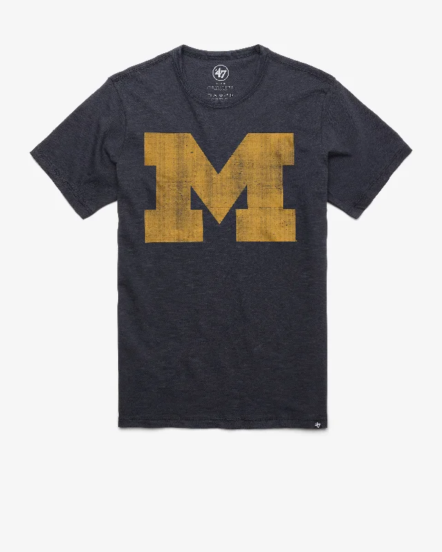 Men’s short-sleeve eon tops-MICHIGAN WOLVERINES GRIT '47 SCRUM TEE