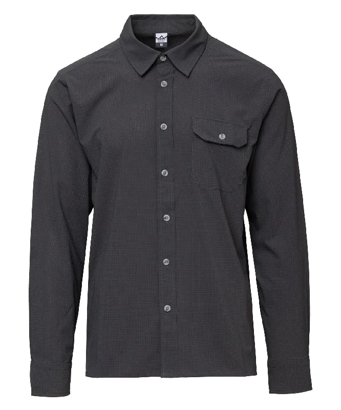 Men's classic shepherd shirts-Savage Perforated Shirt LS