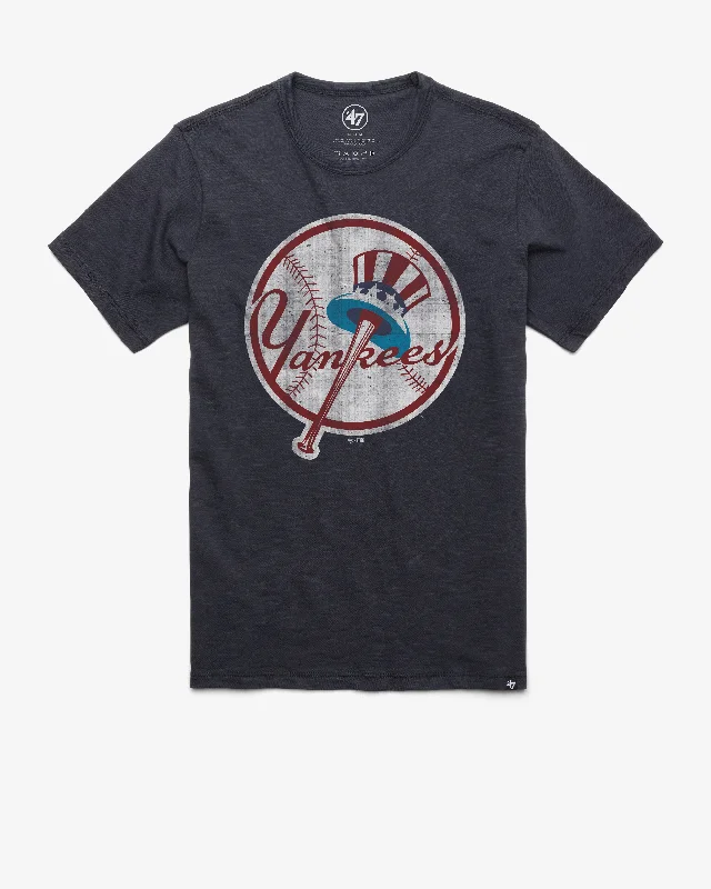 Men’s short-sleeve quell tops-NEW YORK YANKEES COOPERSTOWN GRIT '47 SCRUM TEE