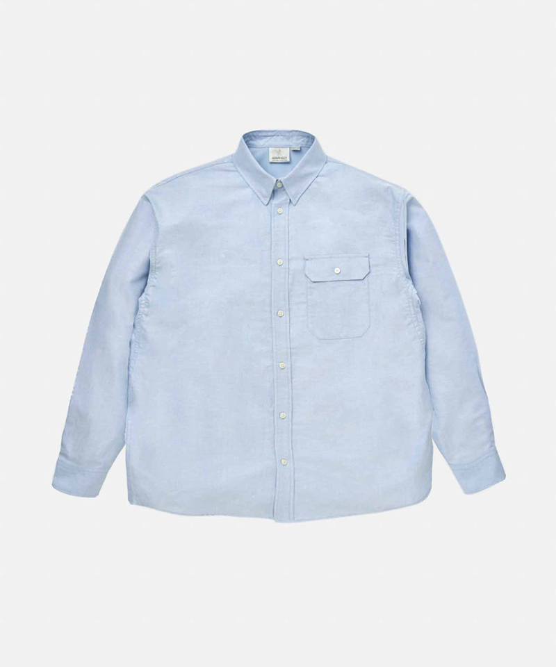 Men's casual mist-knit shirts-Oxford Button Down Stance Shirt