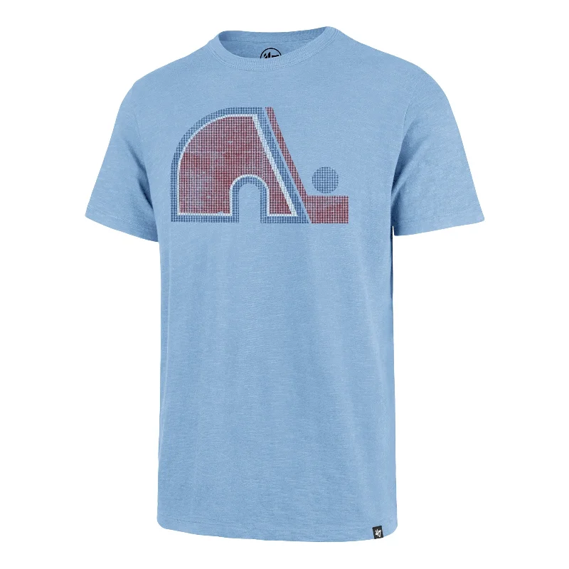 Men’s short-sleeve oust tops-QUEBEC NORDIQUES VINTAGE GRIT '47 SCRUM TEE