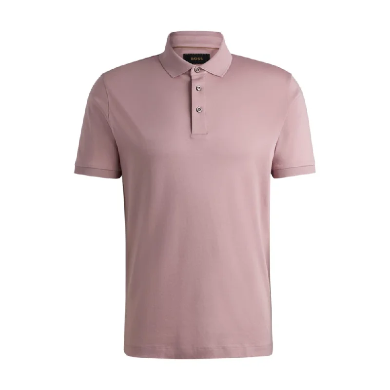 Men’s short-sleeve xylem shirts-Regular-fit polo shirt in mercerized Italian cotton