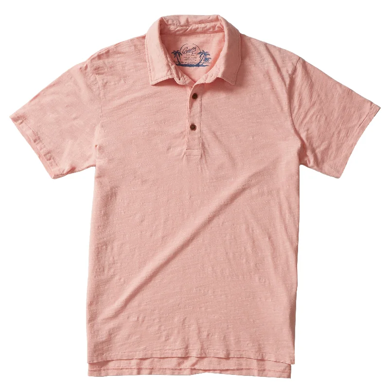 Men’s short-sleeve nexus polos-South Bay Slub Jersey Polo  - Coral Cloud