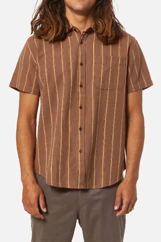 Men's casual haze-knit shirts-Strum Shirt In Rust