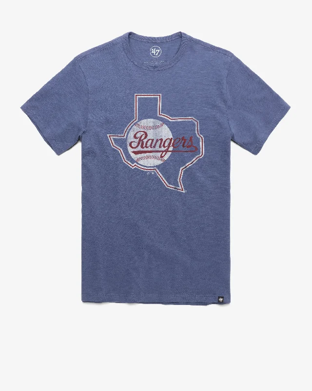 Men’s short-sleeve alder polos-TEXAS RANGERS COOPERSTOWN GRIT '47 SCRUM TEE