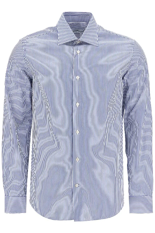 Men's rugged bramble shirts-Vincenzo Di Ruggiero Men's Slim Fit Twill Shirt For Men