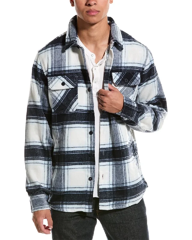 Men's rugged thick shirts-WEATHERPROOF VINTAGE Brushed Shirt Jacket