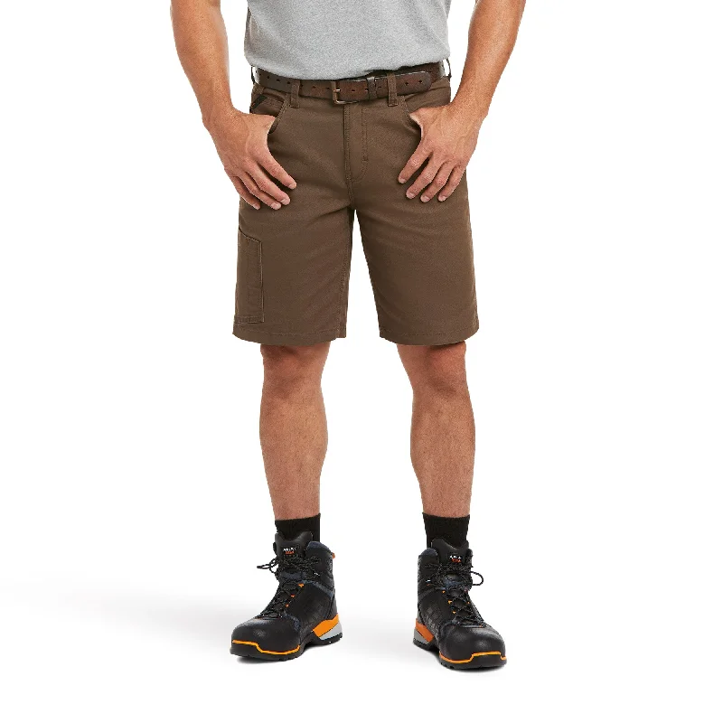 Men's tight skinny cargo pants-Ariat Men's Rebar DuraStretch Made Tough 10" Shorts_Wren