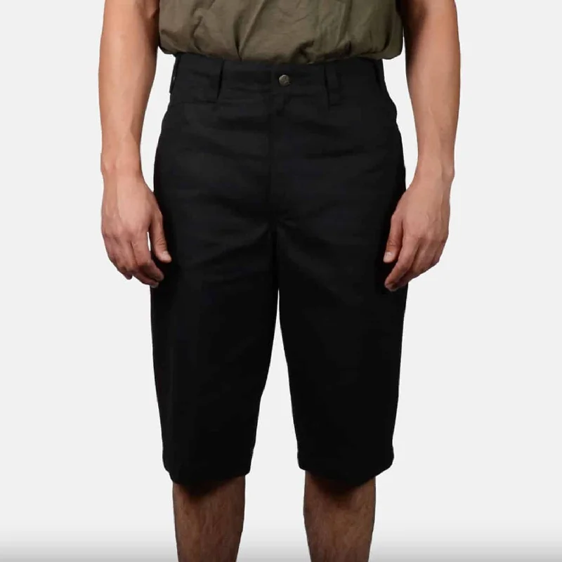 Men's watertight hiking pants-Ben Davis Men's Original Ben's 14" Regular Fit Short_Black