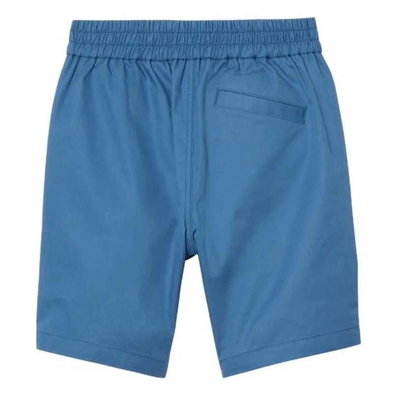 Men's sky-high high-rise pants-Blue EKD Cotton Shorts