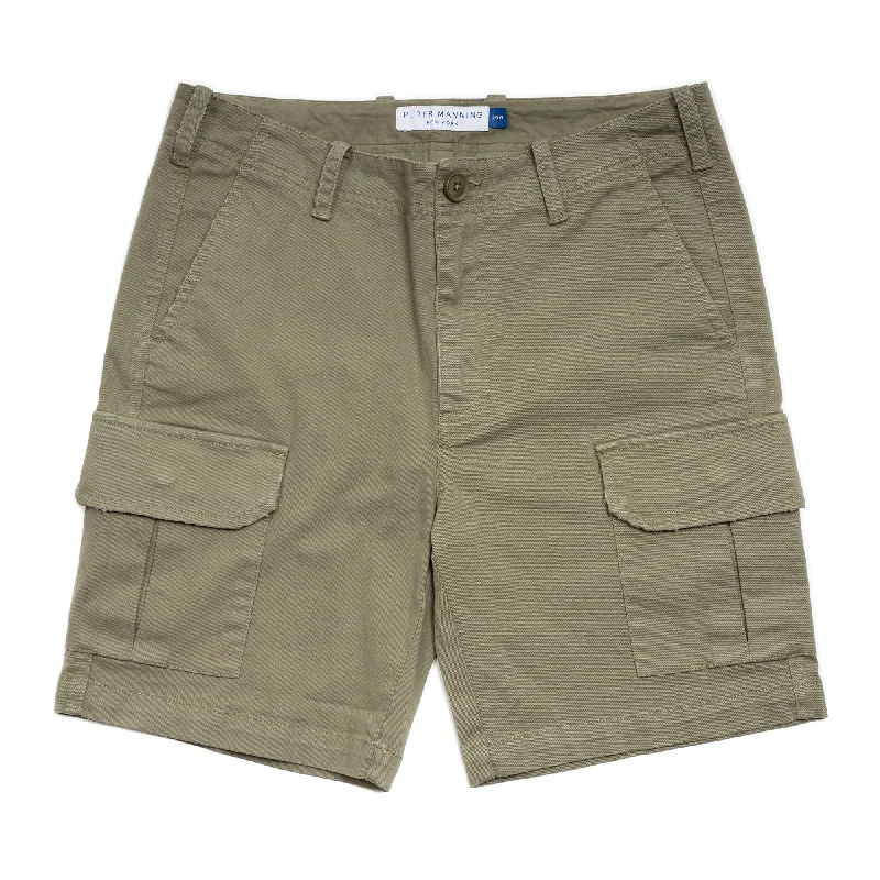 Men's sapphire navy dress pants-Cargo Shorts - Olive