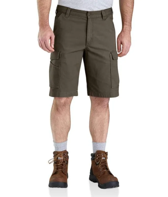 Men's electric 80s pants-Carhartt Men's Rugged Flex® Relaxed Fit Canvas Cargo Work Short_Tarmac