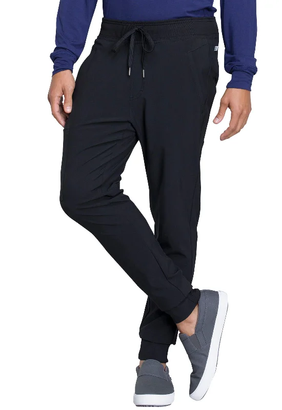 Men's tight slim corduroy pants-Cherokee Infinity CK004A Men's Jogger Scrub Pant - SHORT