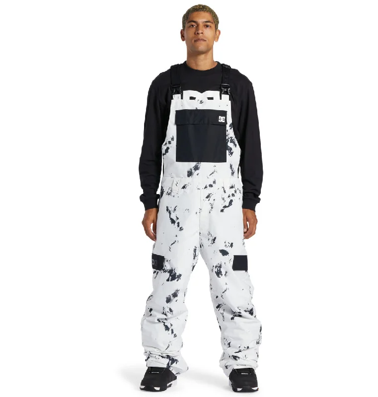 Men's casual roll-up pants-DC Docile Insulated Bib'n'Brace - Snow Camo