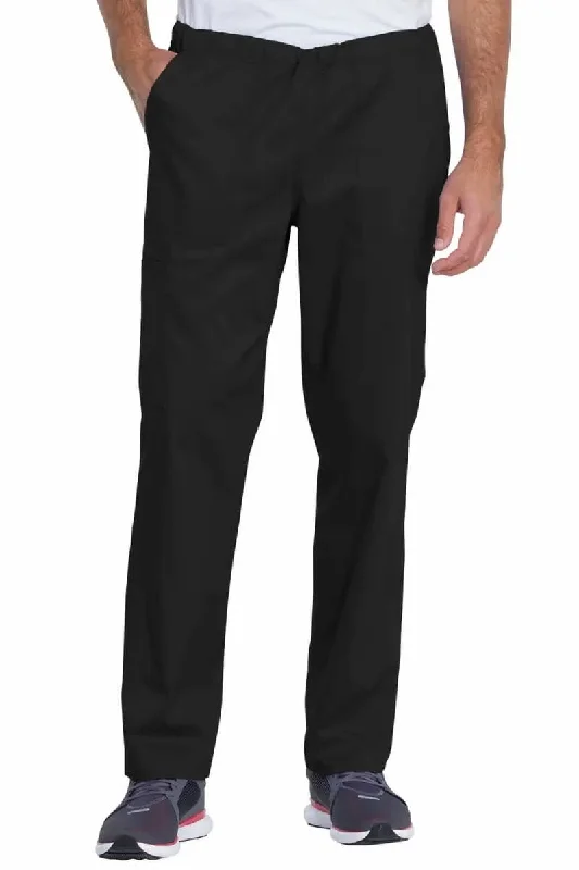 Men's average regular-length pants-Dickies Industrial Unisex Mid Rise Scrub Pant | Black